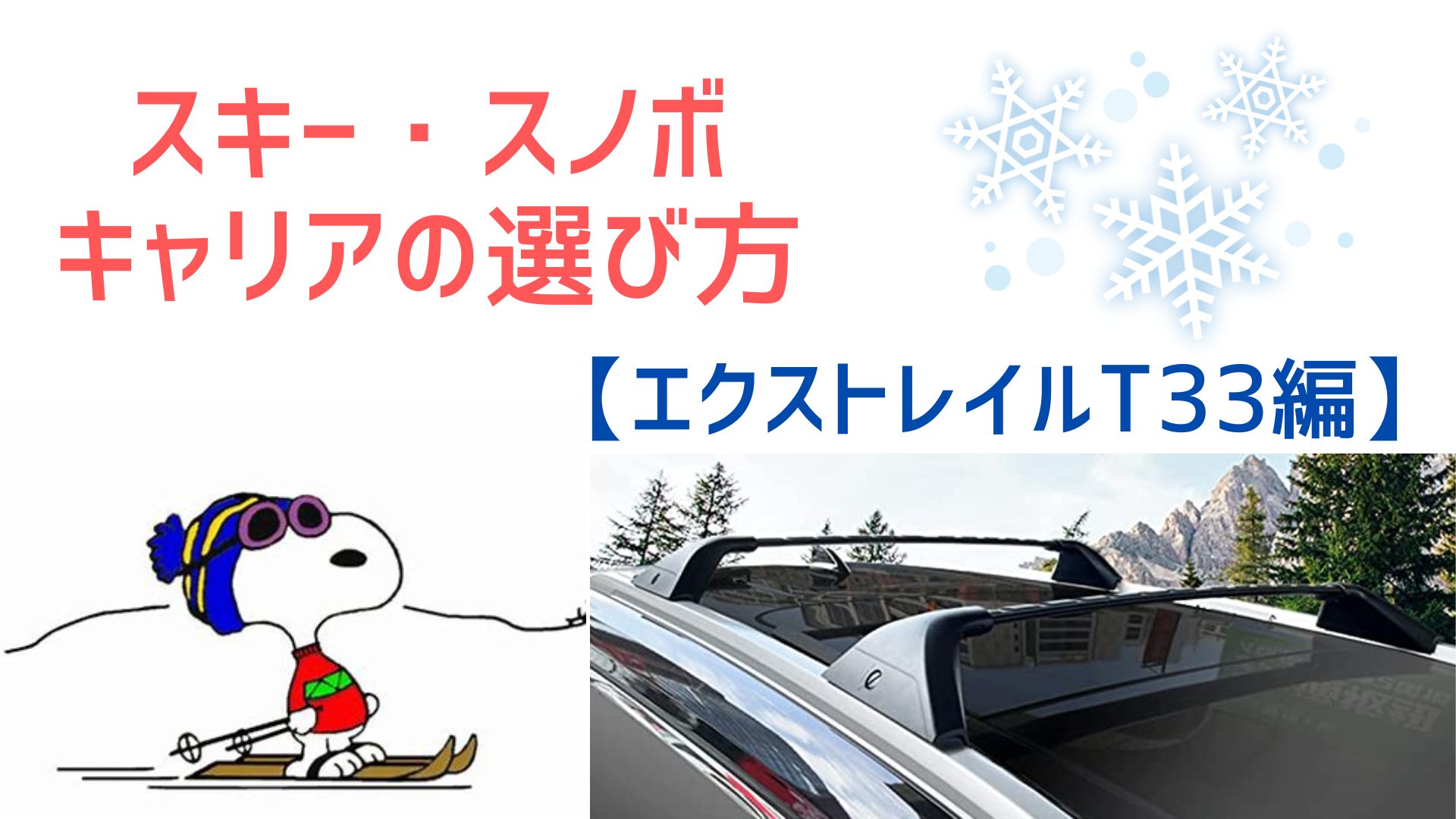 あれ？！エクストレイルにキャリアって装着できないの？この 