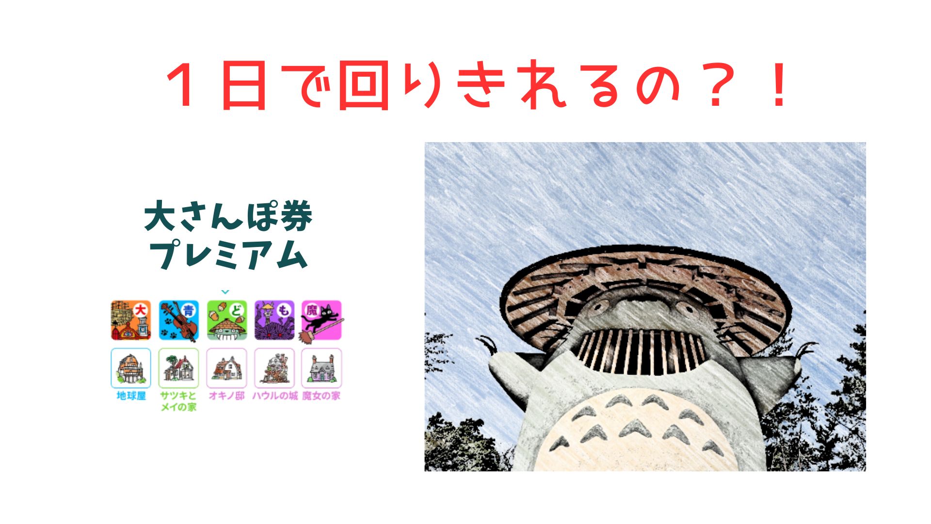 ジブリパークモデルプラン】大さんぽ券プレミアムで5つのエリアすべて 